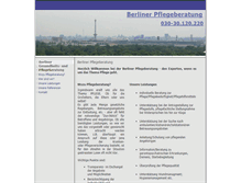 Tablet Screenshot of berliner-pflegeberatung.de